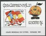 miniature Laos 1982 BL 67 ** Football Coupe du Monde Espagne 82