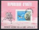 miniature HAITI 1969 PREMIER HOMME SUR LA LUNE APOLLO 11  BLOC OBLITERE