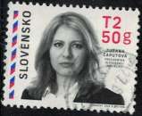 miniature Slovaquie 2019 Oblitéré Used Présidente de la République Slovaque Zuzana Caputova Y&T SK 769 SU