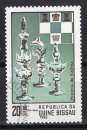 miniature GUINEE BISSAU 1983 PIECES D'ECHECS  OBLITERE