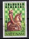 miniature VIET NAM 1983 PIECES D'ECHECS LE CAVALIER OBLITERE