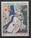 miniature France 1963 YT 1398 Chagall Les mariés de la Tour Eiffel