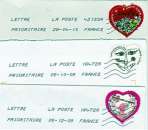miniature Lot de 3 timbres 