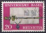 miniature Suisse 1960 Y&T 640 oblitéré trace de charnière - Université de Bale 