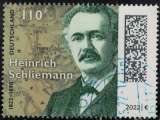 miniature Allemagne 2022 Oblitéré Used Heinrich Schliemann Archéologue Y&T DE 3442 SU