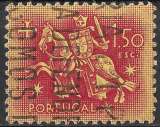 miniature PORTUGAL 1953 - YT781 - Sceau du roi Denis - oblitéré