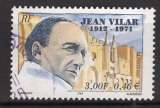 miniature FRANCE 2001 JEAN VILAR  COMEDIEN OBLITERE