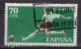 miniature ESPAGNE 1960 SPORT LE FOOTBALL OBLITERE