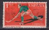 miniature ESPAGNE 1960 SPORT LE HOCKEY SUR GAZON  OBLITERE