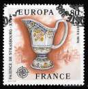 miniature France 1976 - Y&T 1877 Oblitéré - Europa - Faïence de Strasbourg
