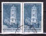 miniature Timbre 1967 - Y&T 1504 -  Paire Cathédrale de RODEZ - oblitéré  (496)_Ti1410