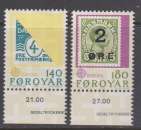 miniature Féroé 1979 37-38 ** bloc de 4 Europa Timbres sur timbre