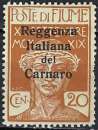 miniature Italie - Fiume - 1920 - Y & T n° 121 - MNH