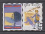 miniature Belgique 2001 2998 ° Facteur au 18 e siècle vignette Assurances de la Poste