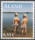 miniature Aland 2003 225 ** Paysages Photo Enfants sur la plage