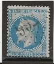 miniature FRANCE      ANNEE 1868 YT N°29B OBLI 