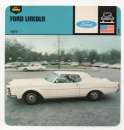 miniature FICHE AUTOMOBILE - FORD LINCOLN