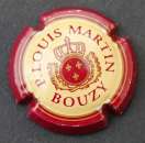 miniature Capsule de champagne P.Louis Martin Bouzy couronne 3 fleurs de lys couleur bordeaux créme