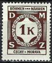 Bohême et Moravie - 1940 - Y & T n° 6 Timbres de service - MH