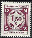 Bohême et Moravie - 1940 - Y & T n° 8 Timbres de service - MH