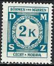 Bohême et Moravie - 1940 - Y & T n° 9 Timbres de service - MH