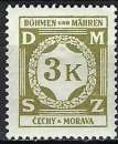 Bohême et Moravie - 1940 - Y & T n° 10 Timbres de service - MH