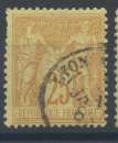 Lot n°82931  n°92, Oblitéré cachet à date des ambulants