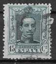 miniature ESPAGNE 1922 - YT 277 - Roi Alphonse XIII - oblitéré
