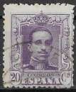 miniature ESPAGNE 1922 - YT 278 - Roi Alphonse XIII - oblitéré