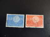 miniature SERIE DE 2 TP OBLITERE EUROPA SUISSE N° 666/67 YT (cote 1 euros)