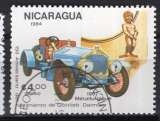 miniature NICARAGUA 1984   LES VOITURES  ANCIENNES 190 METALLURGIQUE  OBLITERE