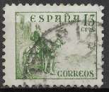 miniature ESPAGNE 1937 - YT 580 - Le Cid Campeador. Militaire espagnol - oblitéré