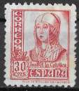 miniature ESPAGNE 1938 - YT 660 - Isabelle la catholique. Reine de Castille - oblitéré