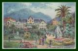 miniature CPA (06) NICE Les Jardins Publics et le Casino Ed. OILette voy 1920