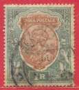 miniature Inde britannique n°91 1R vert & brun 1911-26 o