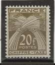 miniature FRANCE       TAXE  ANNEE 1943-46 YT N°77 NEUF**