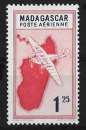 miniature Madagascar 1942 - Y&T Poste Aérienne 27 ** MNH - carte de Madagascar