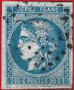 France - 1871 - Y&T 46B report 2 (o) - Cancelled - Used (a)