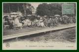 miniature CPA L' ISLE ADAM (95) La Plage, la Potinière très animée voy 1923  TB 