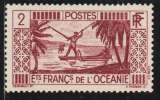 Ets FRAN9IS DE L'OCEANIE 1939 - Y&T N° 85**