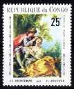 miniature Congo Brazzaville 1970 : n° PA 89B (*) / Détail tableau de F. Boucher / TTB