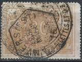 Belgique - 1892-94 - Y & T n° 12 Timbre pour Colis postaux - O. (aminci)