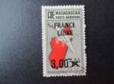 Madagascar y & t pa 53 obl 1942
