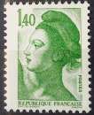 miniature Liberté 1f40 vert - France - Neuf - 2186