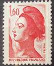 miniature Liberté 1f60 rouge - France - Neuf - 2187