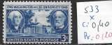 ETATS-UNIS 533 * côte 0.40 € 