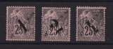 SAINT PIERRE ET MIQUELON   Y/T   n° 45/47    neuf *    1892