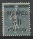 MEMEL  neuf *  N° 81   trace de charnière