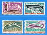 Réf-108 - SAINT PIERRE et MIQUELON > N° 391 à 394 * * Dos Visible MNH * * - PHOQUE DAUPHIN