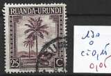 RUANDA URUNDI 130 oblitéré côte 0.15 € 